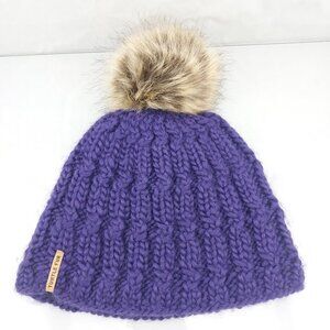 Turtle Fur Women's Merino Wool Fifi Faux Fur Pom Beanie Pom OS